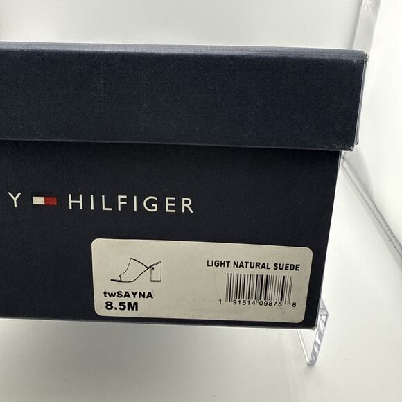 Tommy Hilfiger Women's Sayna Beige Slide Open Toe Dress Mules Sandals Sz 8.5 NWB - Picture 12 of 13